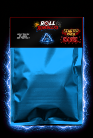 Découvre le Starter Pack Duel bleu Roll Rumblers™ Starter Pack Duel Bleu Roll Rumblers™ – pochette de jeu