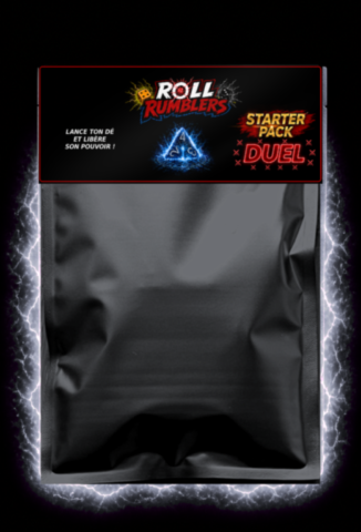 Découvre le Starter Pack Duel noir Roll Rumblers™ Starter Pack Duel Noir Roll Rumblers™ – pochette de jeu