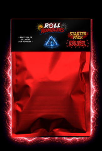Découvre le Starter Pack Duel rouge Roll Rumblers™ Starter Pack Duel Rouge Roll Rumblers™ – pochette de jeu