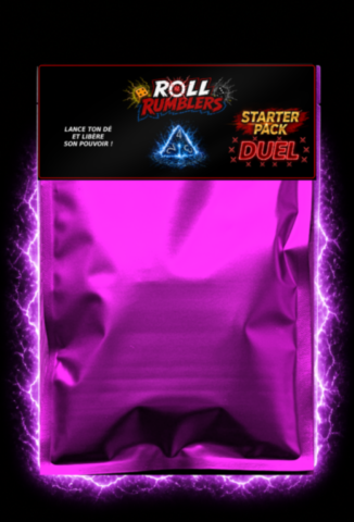 Découvre le Starter Pack Duel violet Roll Rumblers™ Starter Pack Duel Violet Roll Rumblers™ – pochette de jeu